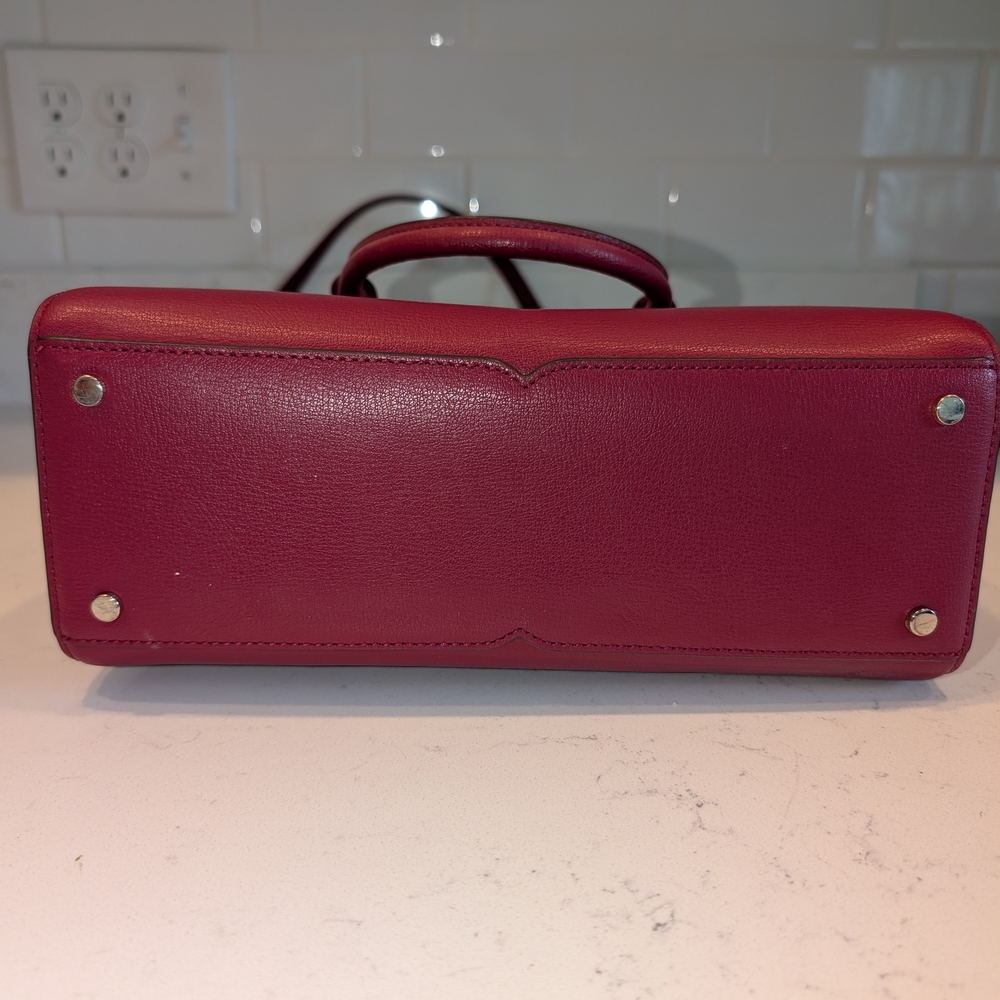 Kate Spade Dark Raspberry Tippy Leather Handbag - Picture 4 of 11